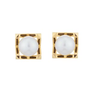 Mikimoto M Collection 18ct Yellow Gold 6.25mm Akoya Pearl Stud Earrings