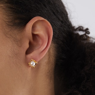 Mikimoto M Collection 18ct Yellow Gold 6.25mm Akoya Pearl Stud Earrings