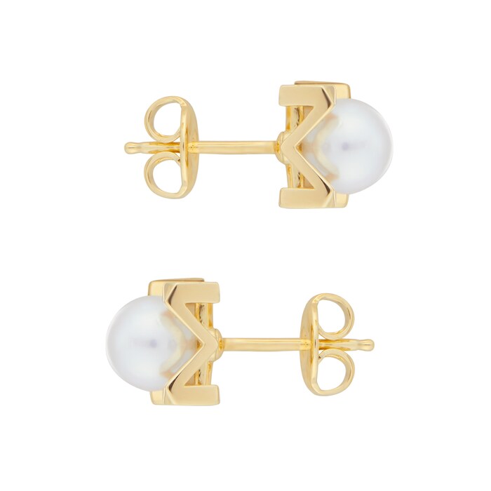 Mikimoto M Collection 18ct Yellow Gold 6.25mm Akoya Pearl Stud Earrings