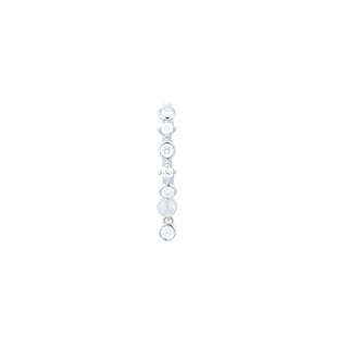 Mikimoto Classic Collection 3mm Akoya Pearl & 0.15ct Diamond Ear Cuff
