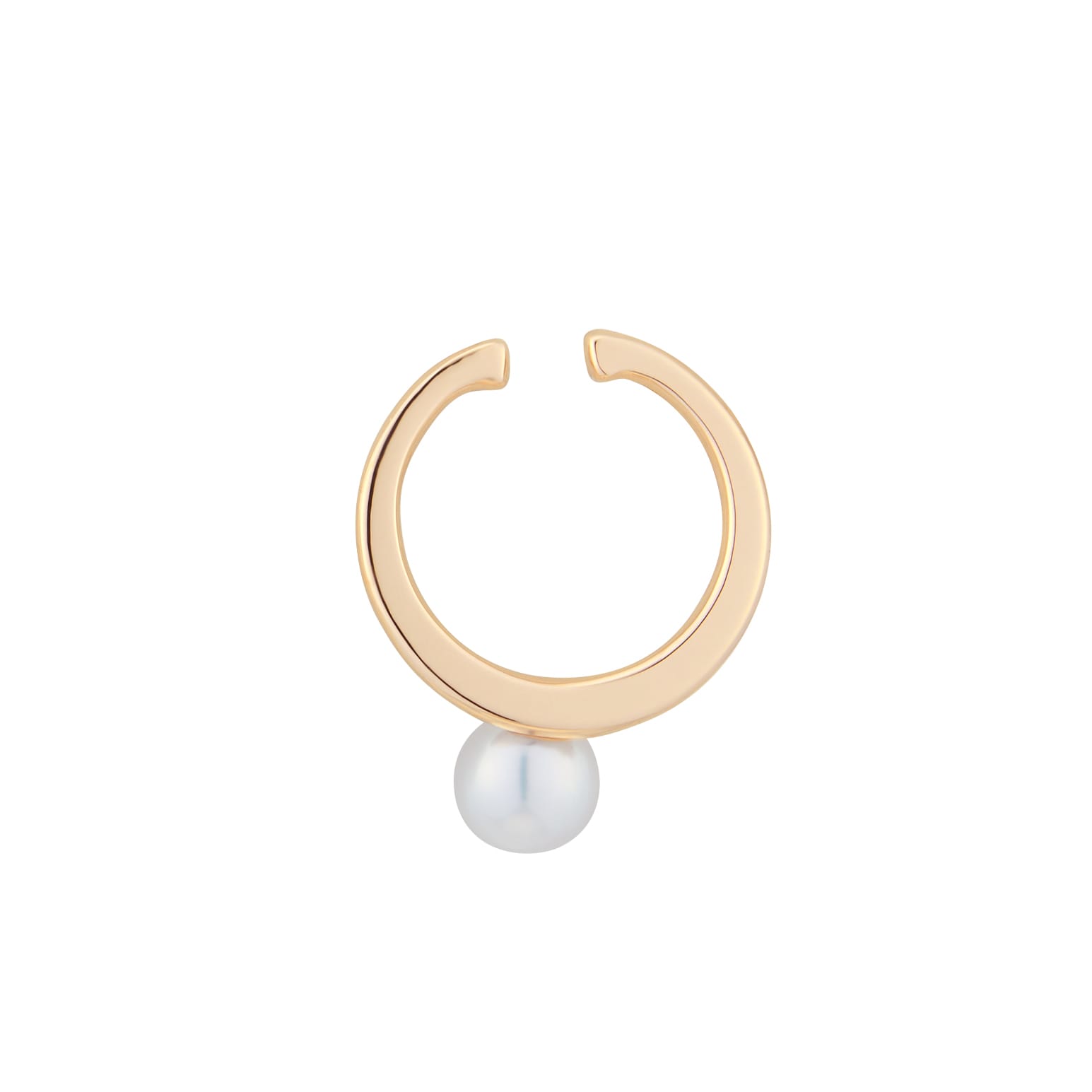 Classic Collection 18ct Rose Gold 5.5mm Akoya Pearl Ear Cuff