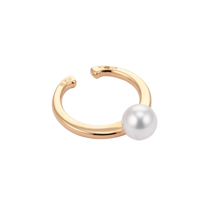 Mikimoto Classic Collection 18ct Rose Gold 5.5mm Akoya Pearl Ear Cuff
