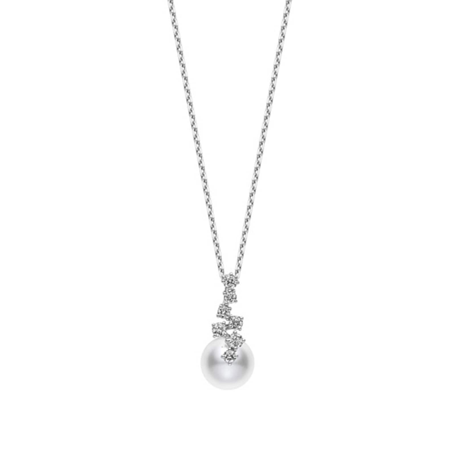 Starry Night 8.5mm Akoya Pearl & 0.25ct Diamond Pendant