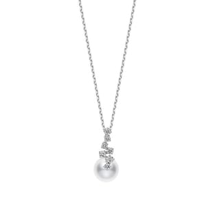 Mikimoto Starry Night 8.5mm Akoya Pearl & 0.25ct Diamond Pendant