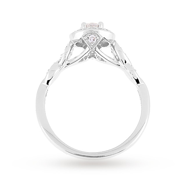 Jenny Packham 18ct White Gold Brilliant Cut 0.54cttw Diamond Bridal Set Ring