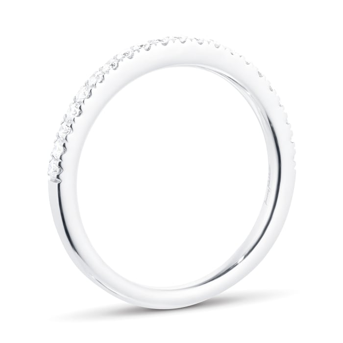 Jenny Packham Brilliant Cut 0.23 Carat Total Weight Wedding Ring In 18 Carat White Gold - Ring Size I