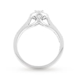 Jenny Packham 18ct White Gold Brilliant Cut 0.85cttw Halo Diamond Ring