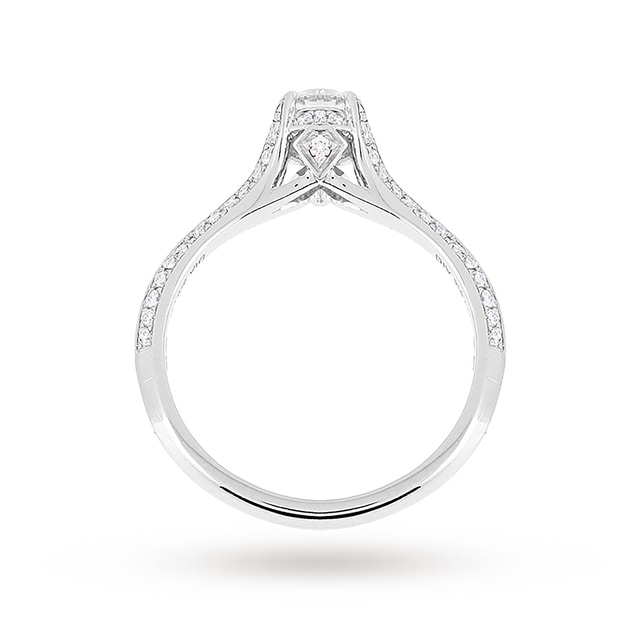 Jenny Packham 18ct White Gold Brilliant Cut 0.56cttw Solitaire Diamond Ring