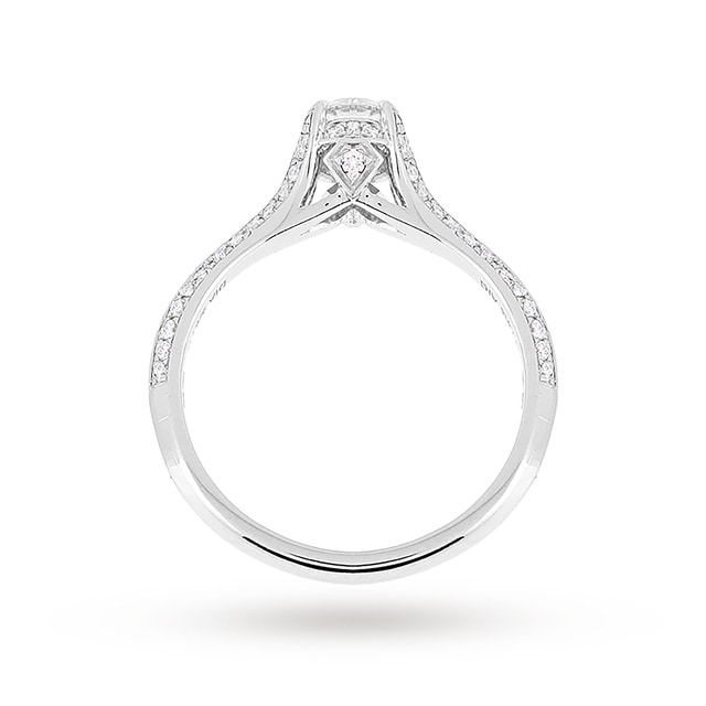 Jenny Packham 18ct White Gold Brilliant Cut 0.56cttw Solitaire Diamond Ring