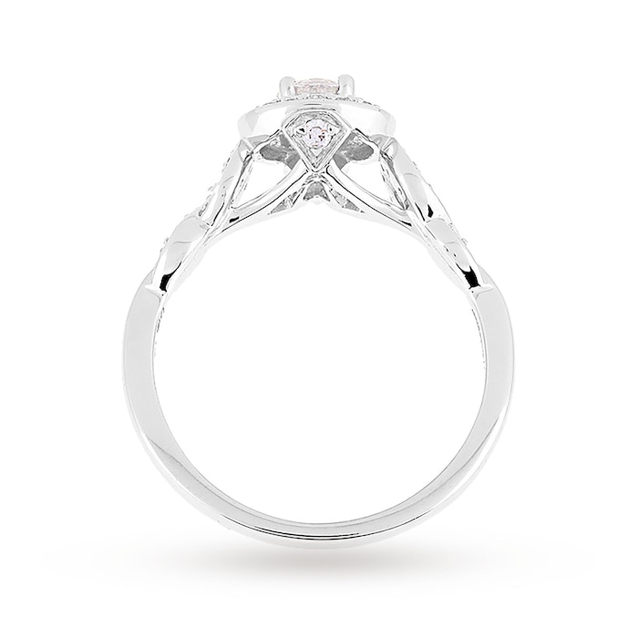 Jenny Packham Platinum Brilliant Cut 0.54cttw Diamond Bridal Set Ring