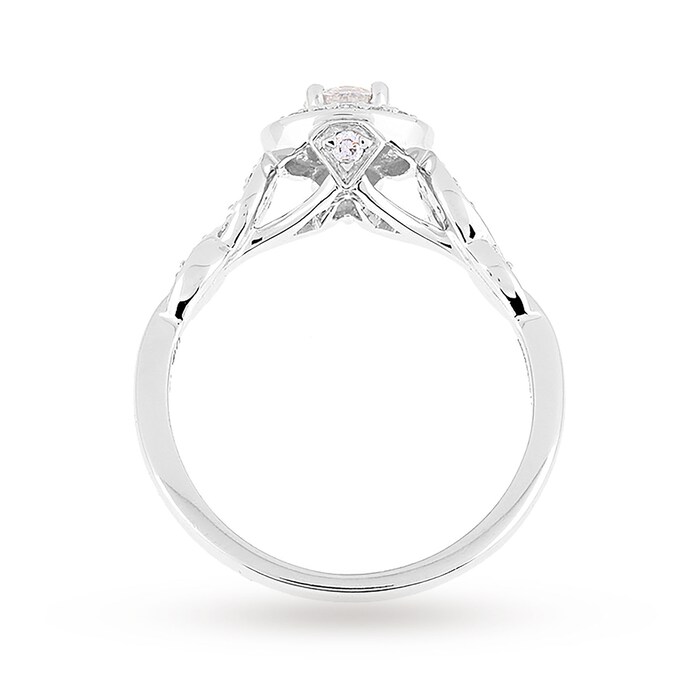 Jenny Packham Platinum Brilliant Cut 0.54cttw Diamond Bridal Set Ring