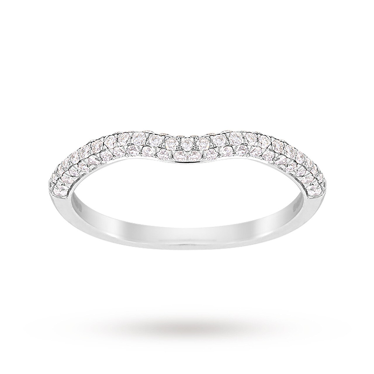 Jenny Packham Platinum and Rose Gold Brilliant Cut 1.18cttw Bridal Set