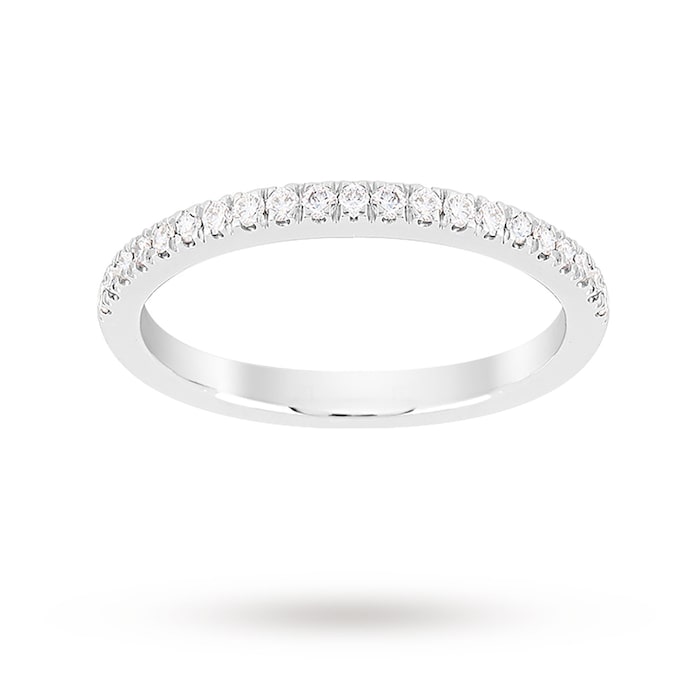 Jenny Packham Platinum Brilliant Cut 0.23cttw Wedding Ring