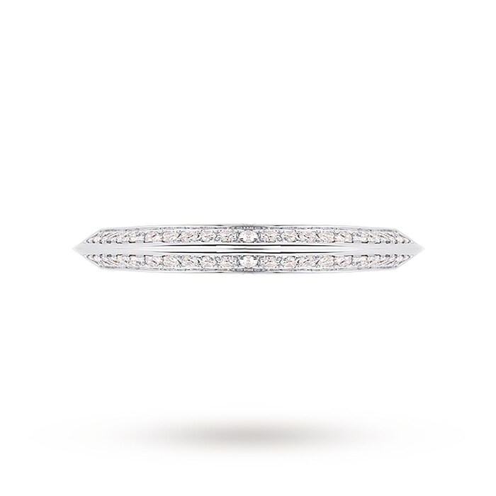 Jenny Packham Platinum Brilliant Cut 0.23cttw Wedding Ring