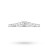 Jenny Packham Brilliant Cut 0.23 Carat Total Weight Contour Wedding Ring In Platinum - Ring Size K