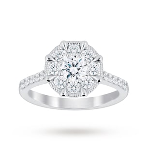 Jenny Packham 18ct White Gold 0.50cttw Diamond 8 Claw Multi Stone Ring
