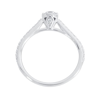 Jenny Packham Platinum 0.50cttw Diamond 8 Claw Single Stone Ring Jenny Packham Platinum 0.50cttw Diamond 8 Claw Single Stone Ring