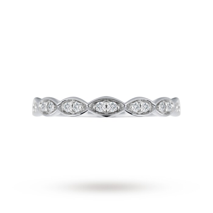 Jenny Packham 18ct White Gold 0.14cttw Band Ring