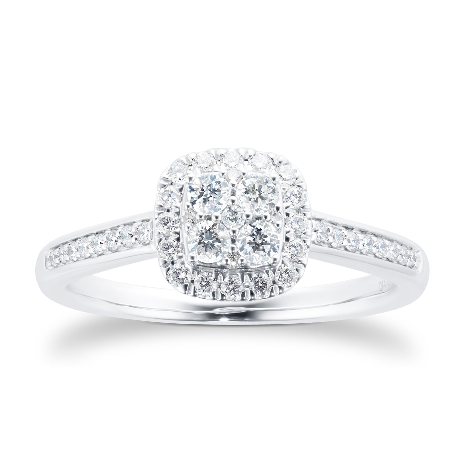 Jenny Packham 18ct White Gold Cluster 0.50cttw Diamond Bridal Set Jenny Packham 18ct White Gold Cluster 0.50cttw Diamond Bridal Set