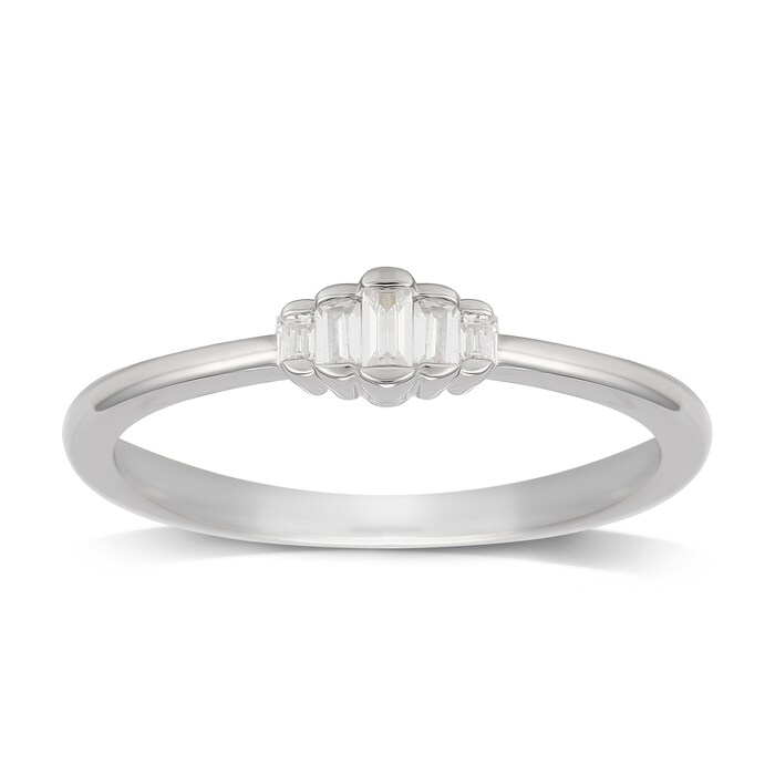 Jenny Packham 9ct White Gold 0.10cttw Diamond Ring