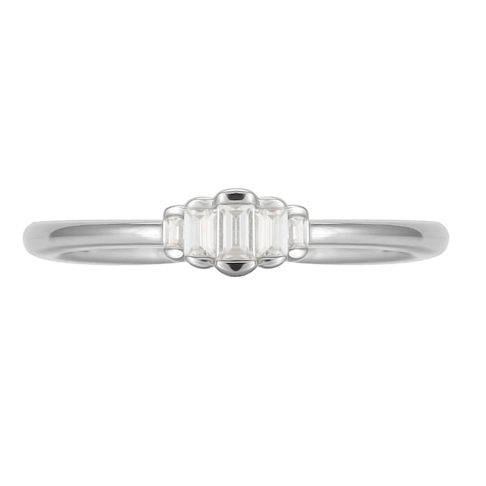 Jenny Packham 9ct White Gold 0.10cttw Diamond Ring