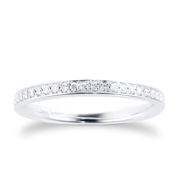 Jenny Packham 18ct White Gold 0.12cttw Diamond Wedding Ring
