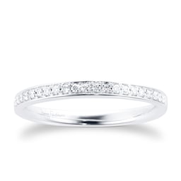 37410256 - 18ct White Gold 0.12cttw Diamond Wedding Ring
