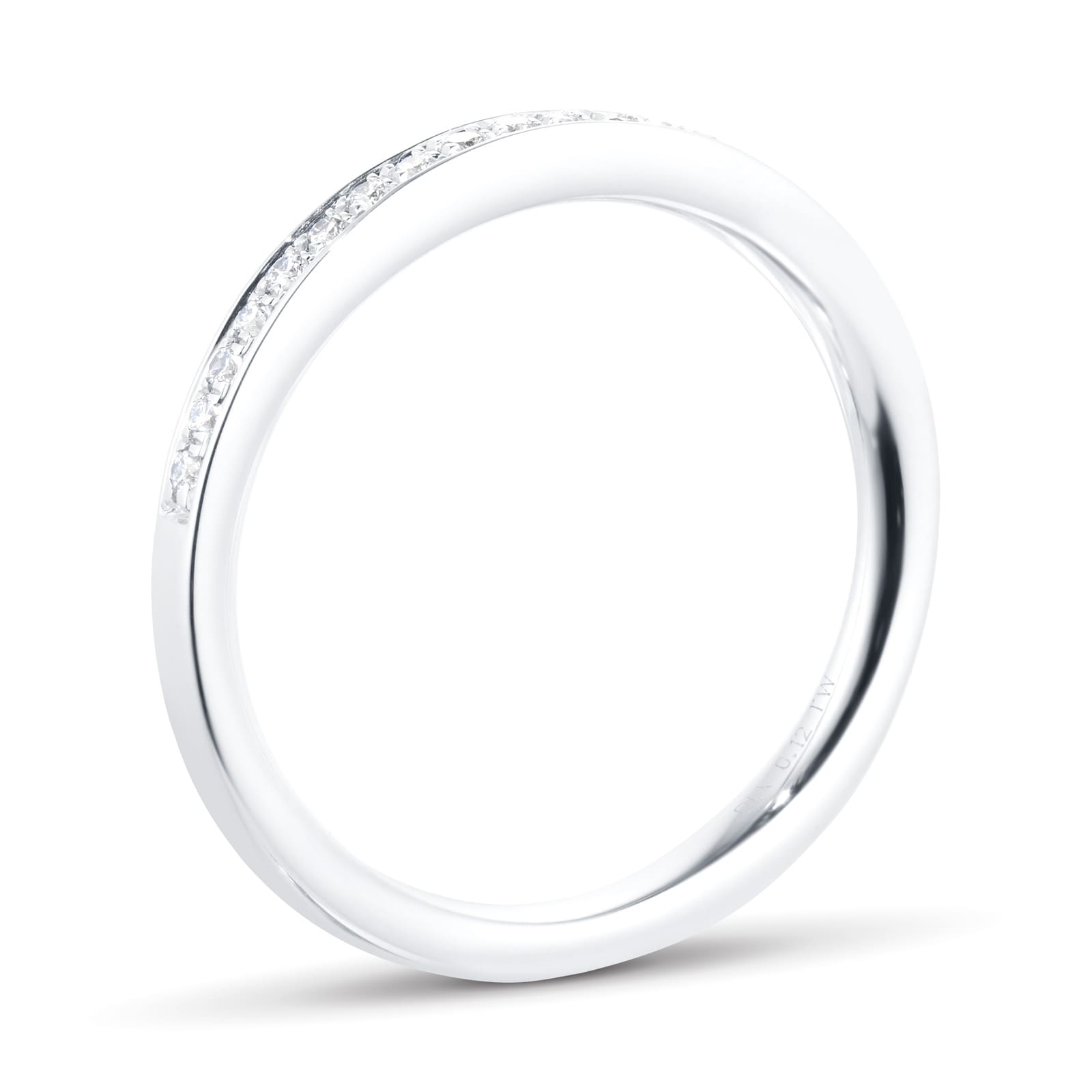 Jenny Packham 18ct White Gold 0.12cttw Diamond Wedding Ring - Ring Size K