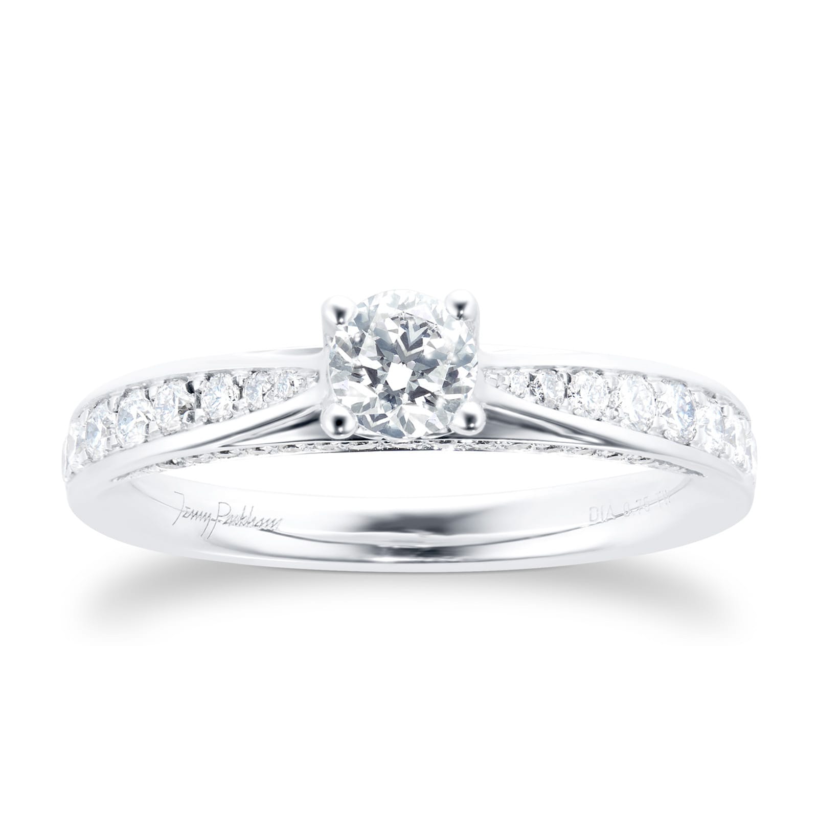 Platinum 0.75cttw Brilliant Cut Diamond Ring