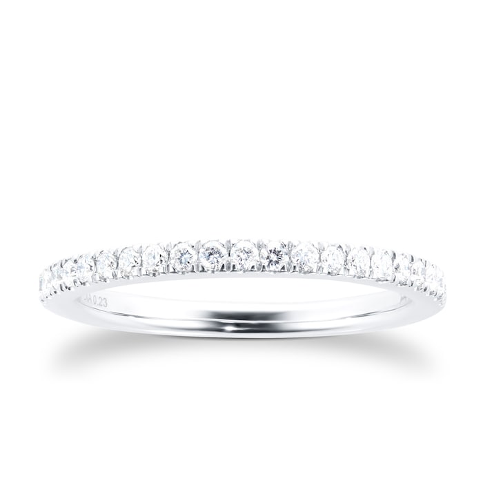 Jenny Packham Platinum 0.12cttw Diamond Wedding Ring
