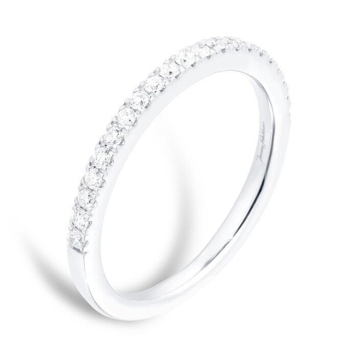 Jenny Packham Platinum 0.12cttw Diamond Wedding Ring