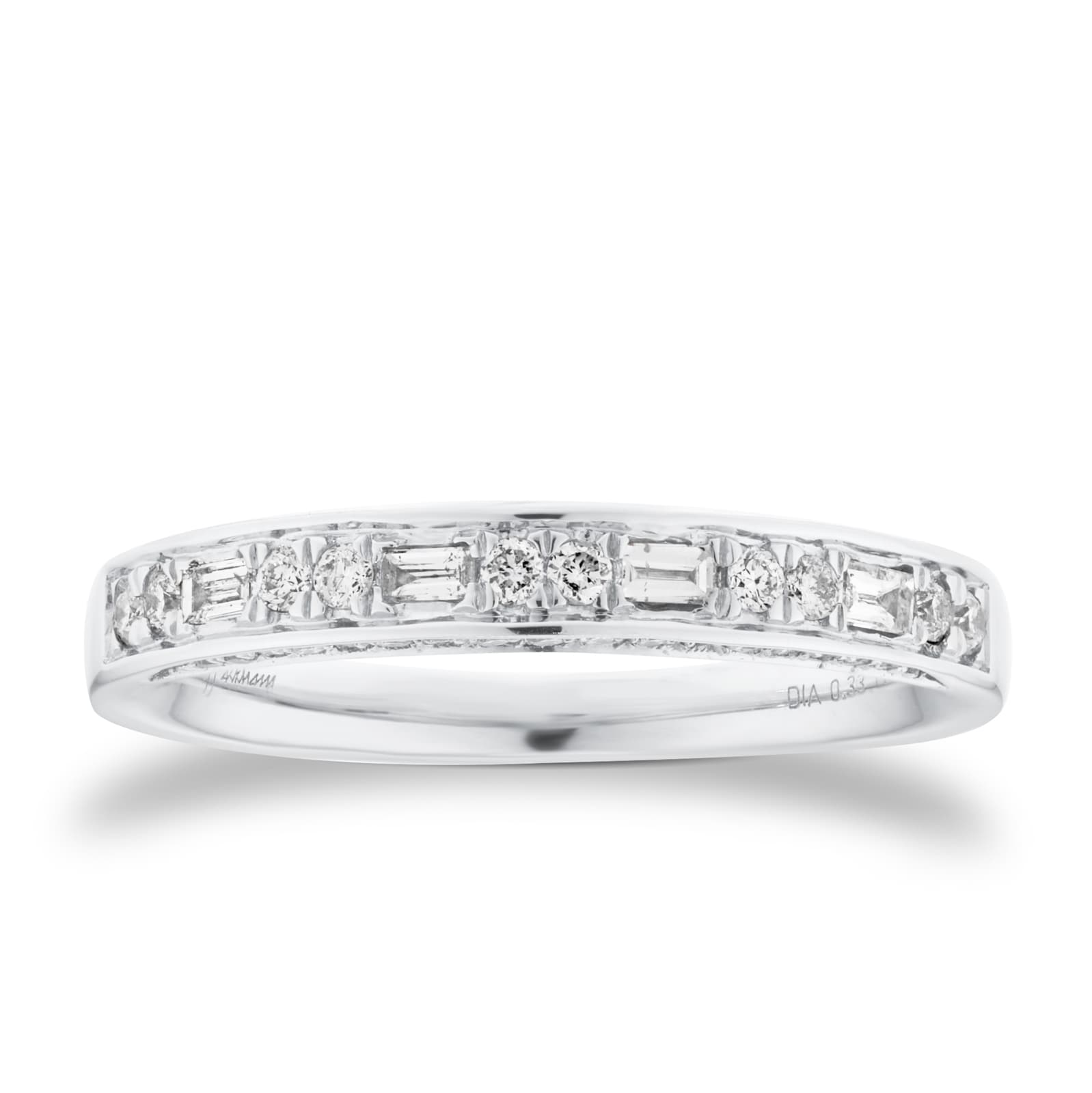 Jenny Packham 18ct White Gold 0.33cttw Mixed Cut Diamond Band