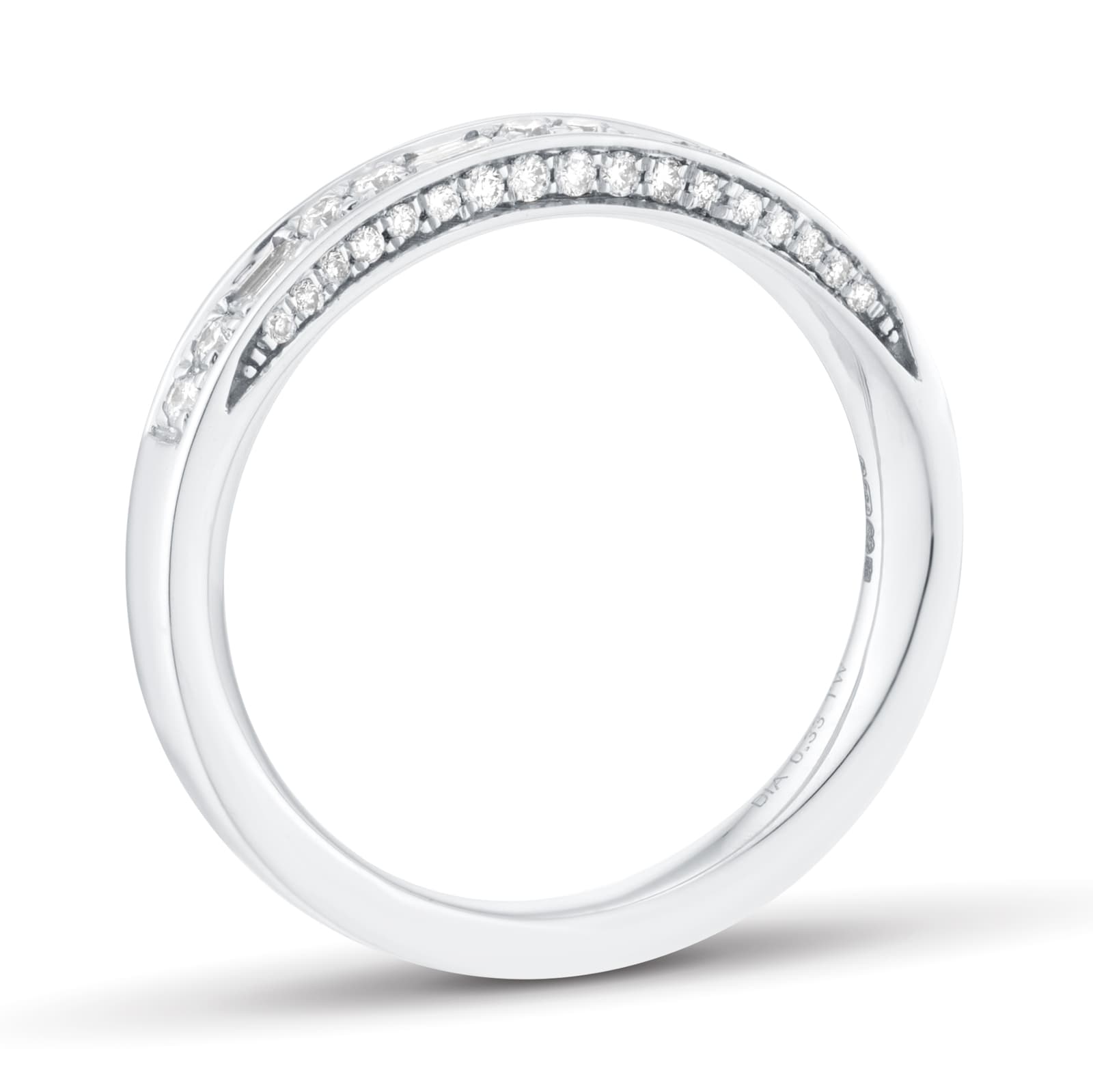 Jenny Packham 18ct White Gold 0.33cttw Mixed Cut Diamond Band