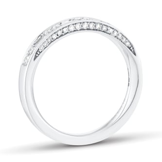 Jenny Packham 18ct White Gold 0.33cttw Mixed Cut Diamond Band