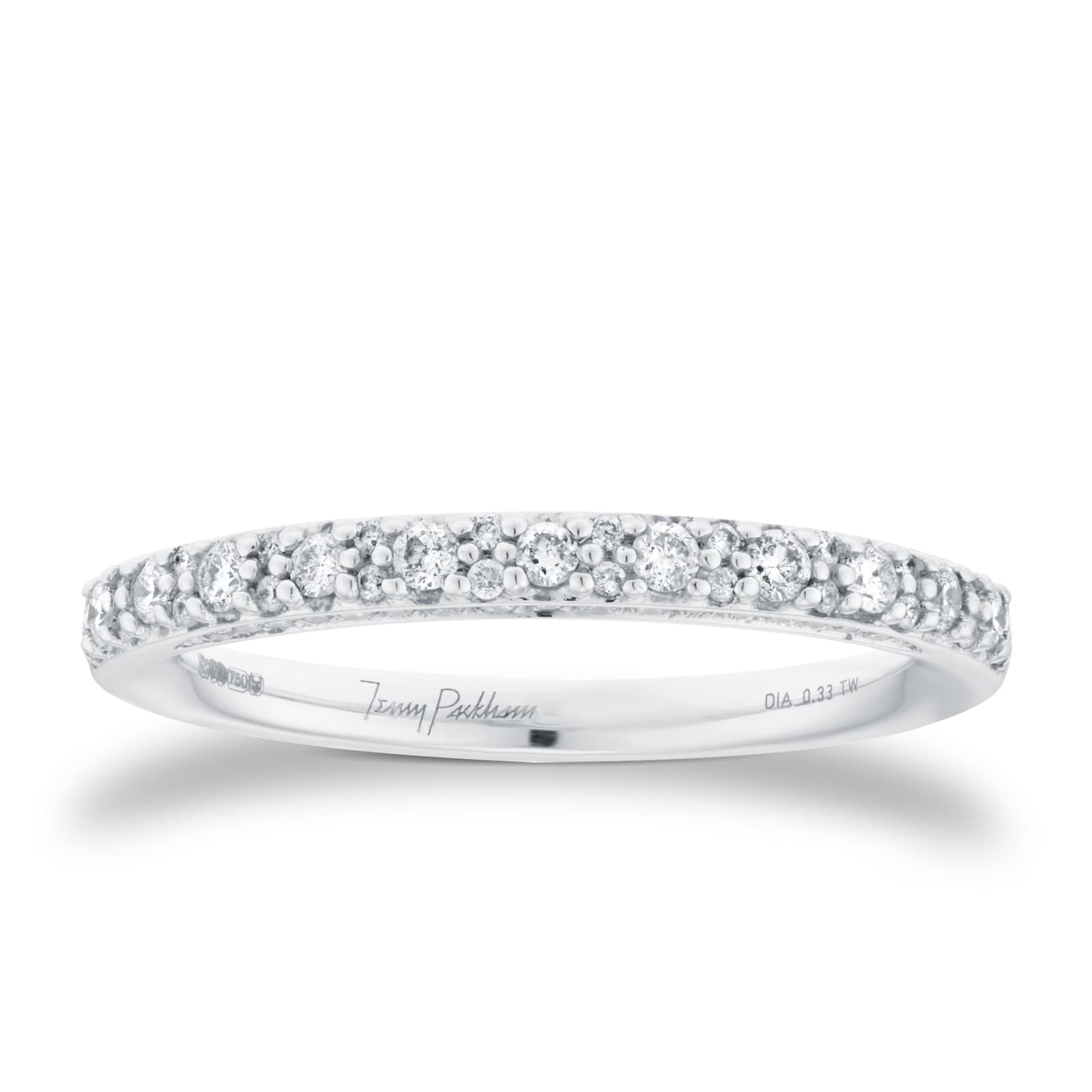 Jenny Packham 18ct White Gold 0.33cttw Round Brilliant Cut Diamond Band