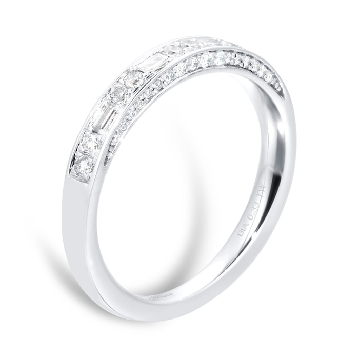 Jenny Packham Platinum 0.33cttw Mixed Cut Diamond Band