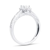 Jenny Packham 18ct White Gold 0.75cttw Diamond Oval Halo Engagement Ring
