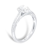 Jenny Packham 18ct White Gold 0.75cttw Diamond Oval Halo Engagement Ring