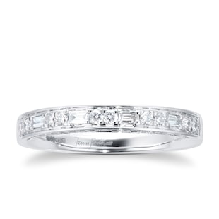 Jenny Packham 18ct White Gold 0.33cttw Mixed Cut Diamond Band