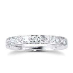 37410295 - 18ct White Gold 0.33cttw Mixed Cut Diamond Band