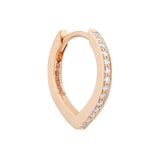 Repossi Antifer 18ct Rose Gold  & 0.07ct Diamond Pave Earring