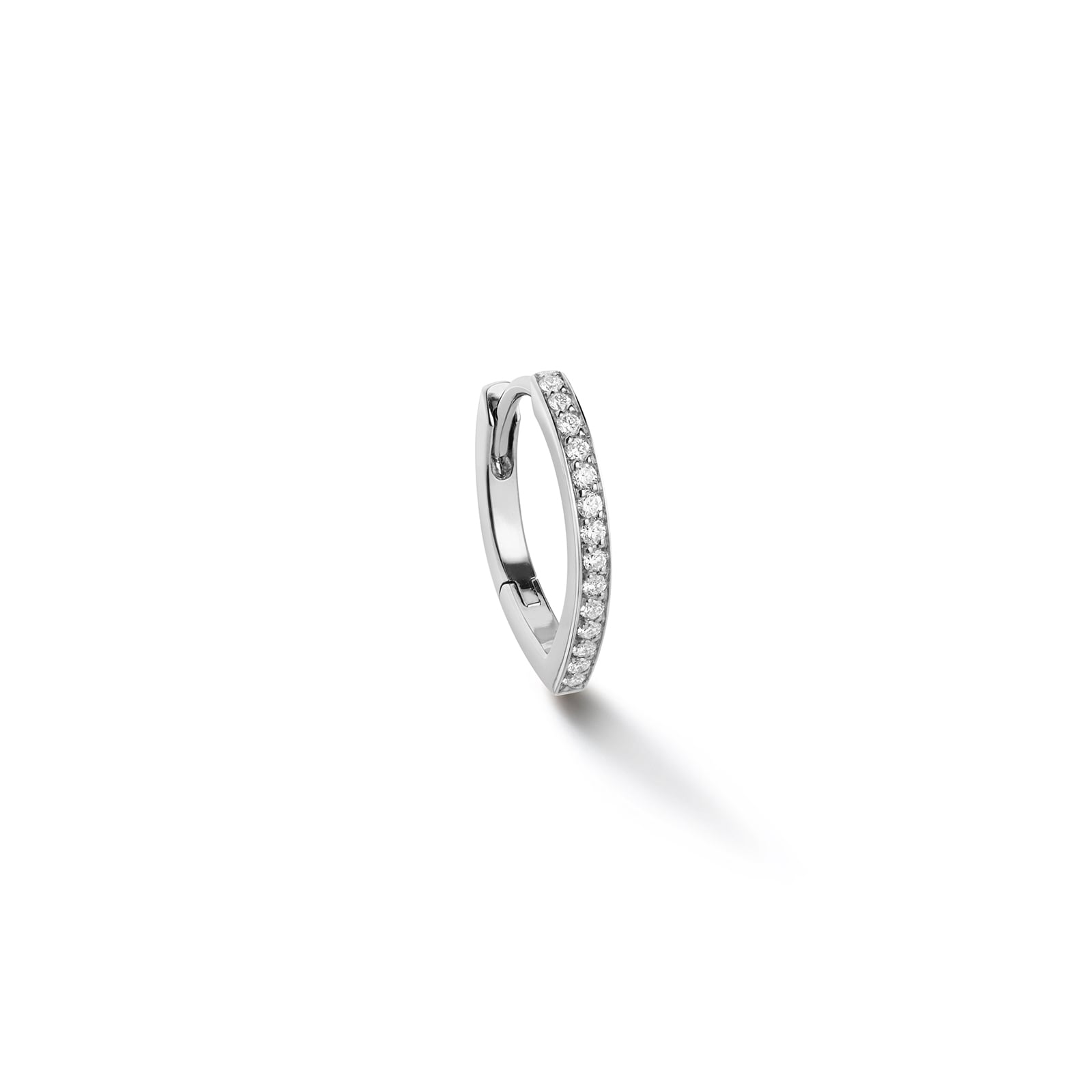 Antifer 18ct White Gold & 0.07ct Diamond Pave Earring