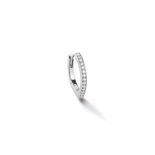 Repossi Antifer 18ct White Gold & 0.07ct Diamond Pave Earring