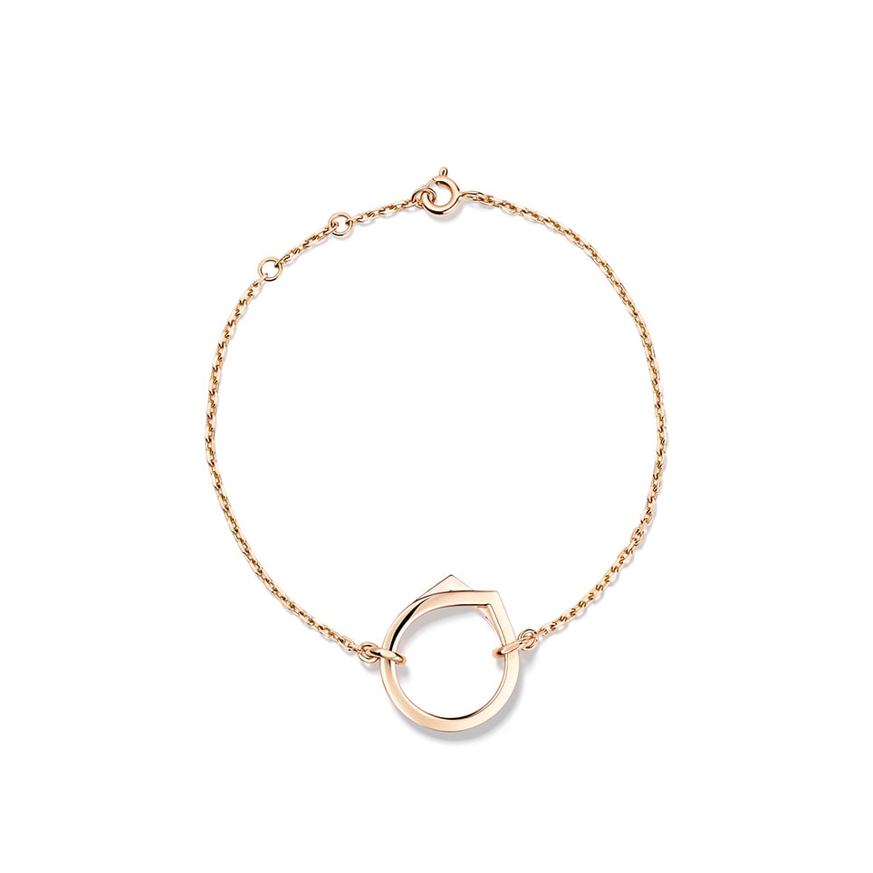 Antifer 18ct Rose Gold Motif Bracelet