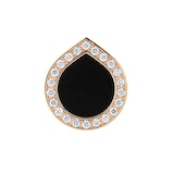 Repossi Antifer 18ct Rose Gold Onyx & 0.08ct Diamond Earring