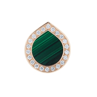 Repossi Antifer 18ct Rose Gold Malachite & 0.08ct Diamond Earring Repossi Antifer 18ct Rose Gold Malachite & 0.08ct Diamond Earring