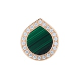 Repossi Antifer 18ct Rose Gold Malachite & 0.08ct Diamond Earring