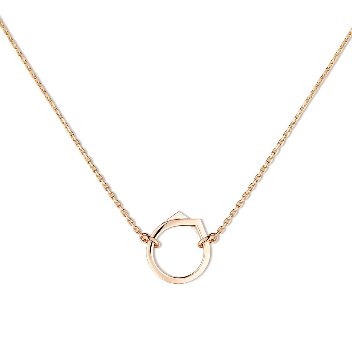 Repossi Antifer 18ct Rose Gold Motif Pendant