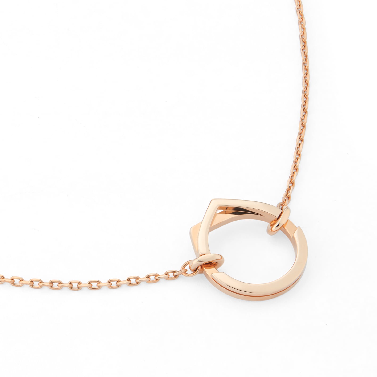 Repossi Antifer 18ct Rose Gold Motif Pendant