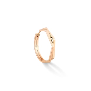 Repossi Antifer 18ct Rose Gold Two Row Large Hoop Earring